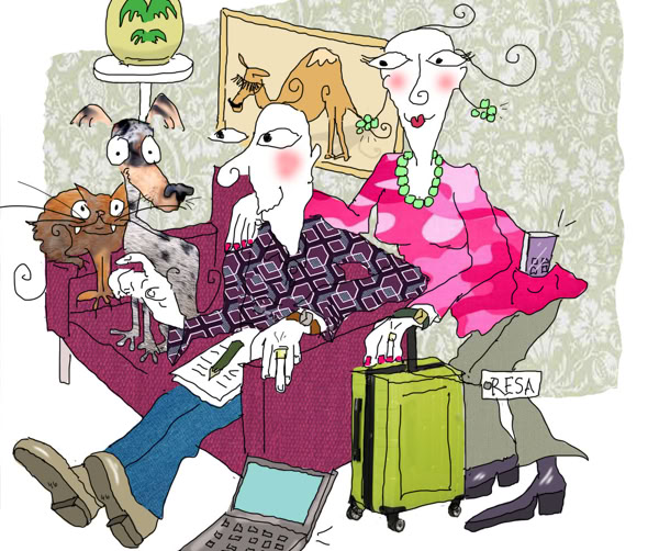 Illustration till Svea Banks kundtidning